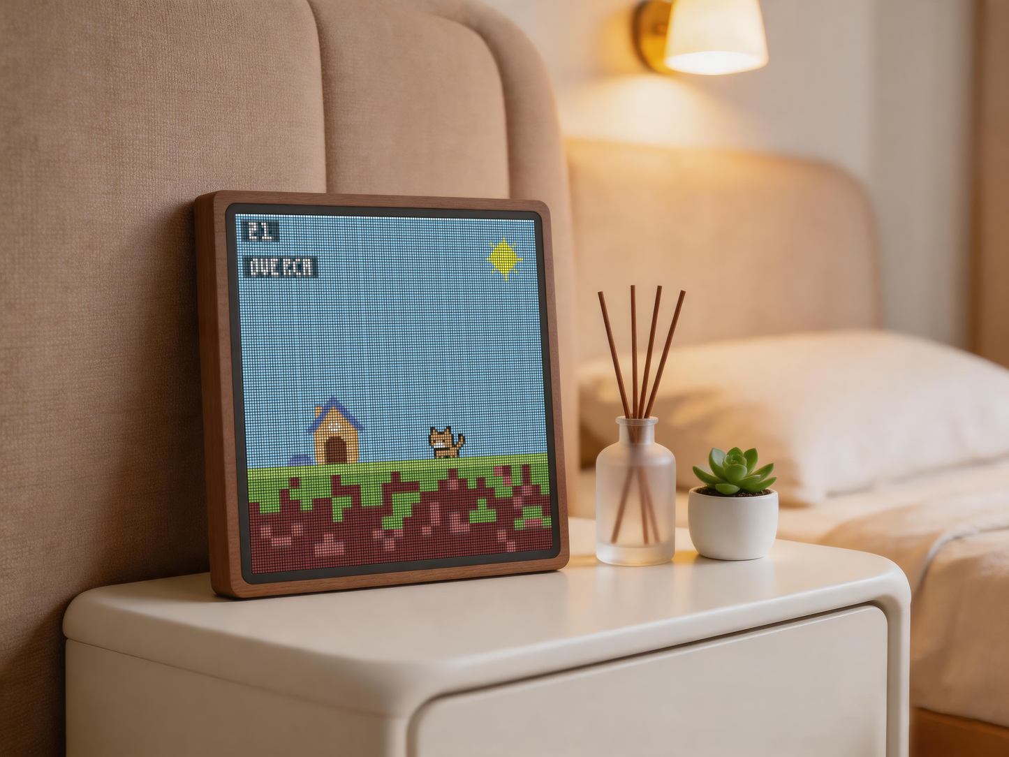 Pixelboard: 128x128 LED Display Frame with Multiple Built-in Games