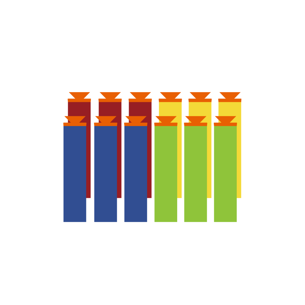 Dartsnut Nerf-Compatible Sensor Darts - 12-Pack