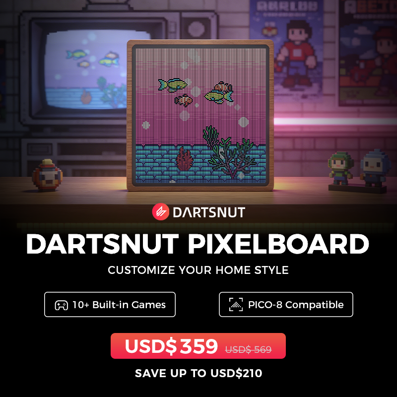 Pixelboard: 128x128 LED Display Frame with Multiple Built-in Games