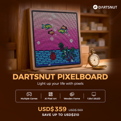 Pixelboard: 128x128 LED Display Frame with Multiple Built-in Games
