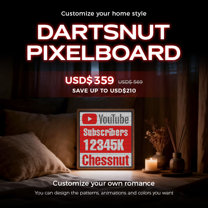 Pixelboard: 128x128 LED Display Frame with Multiple Built-in Games