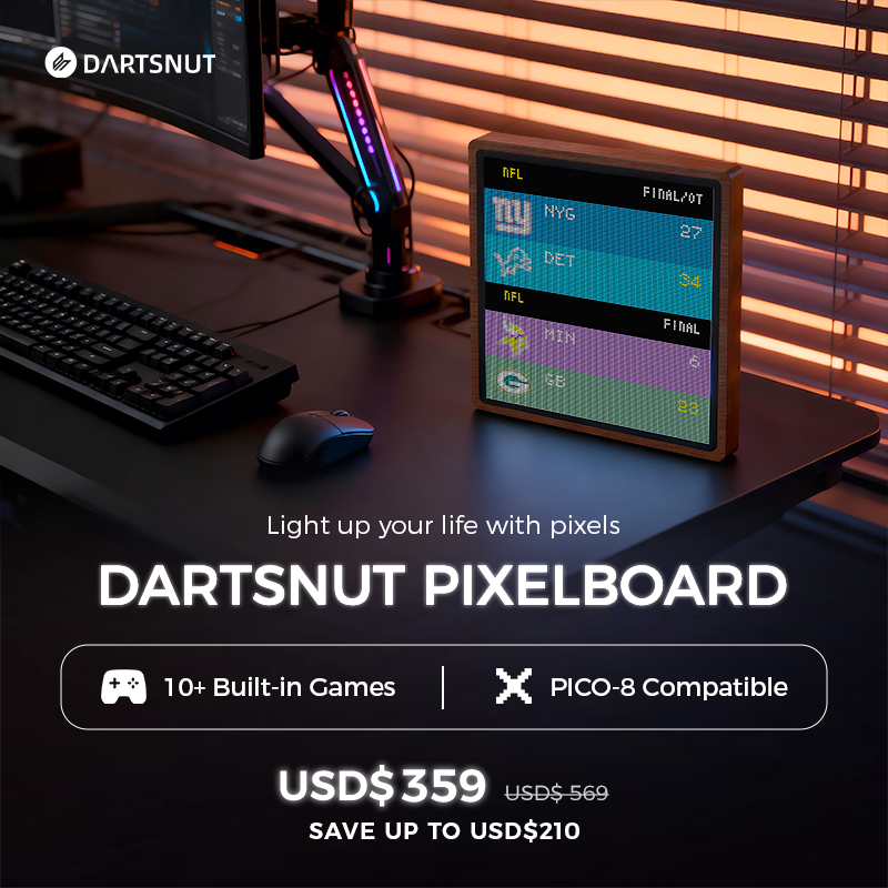 Pixelboard: 128x128 LED Display Frame with Multiple Built-in Games