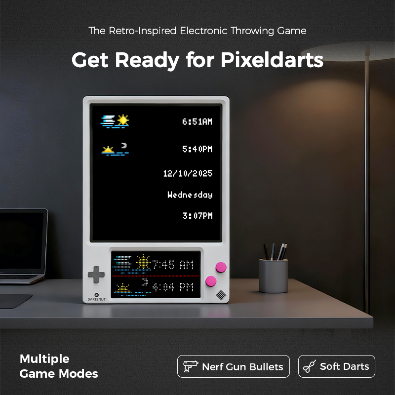 Pixeldarts Retro Electronic Throwing Game - with Pixel Display & Smart Scoring