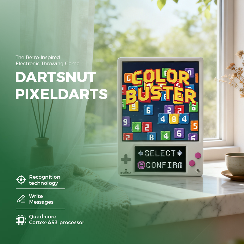 Pixeldarts Retro Electronic Throwing Game - with Pixel Display & Smart Scoring